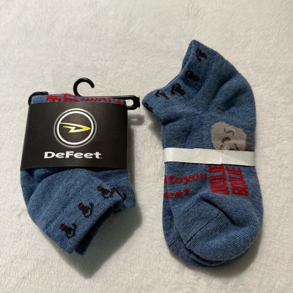 DeFeet Woolie Boolie Wool blend ankle socks The Shock Howse size small Hike Run